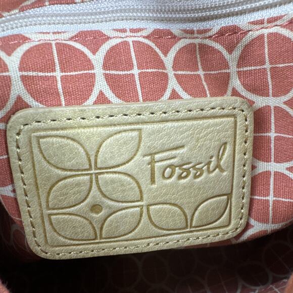 Fossil Ashley LR Top Zip Banana Yellow banana Crossbody Bag Genuine Leather - Picture 12 of 16